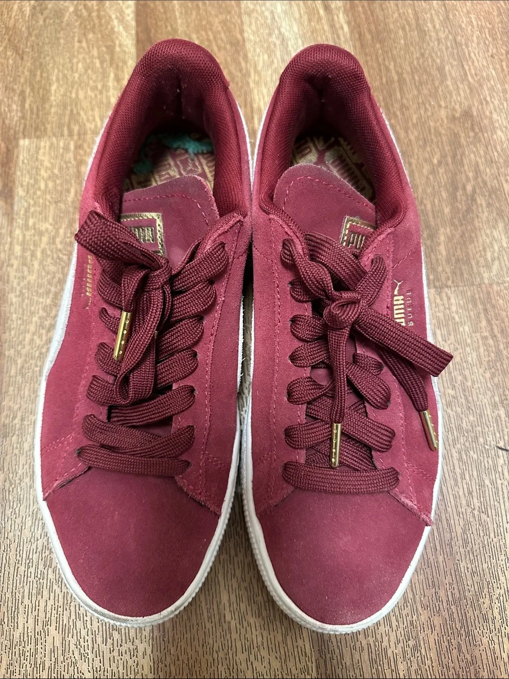 PUMA Suede Classic Regal Red Burgundy sz 39 8.5 Sneakers - Picture 3 of 7